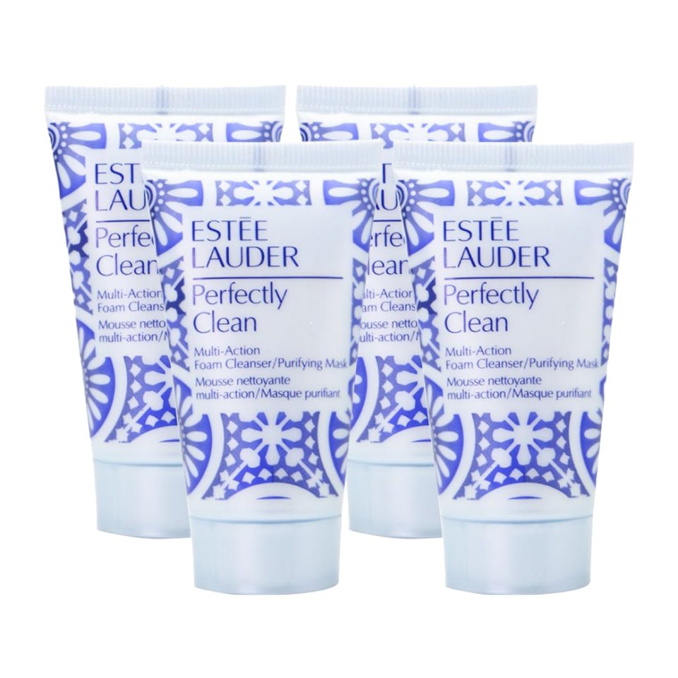 Estée Lauder Perfectly Clean Multi-Action Foam Cleanser/Purifying Mask 30ml x4 Exp: 2025/06 - CC Outlet HK